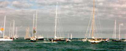 J Class at anchor