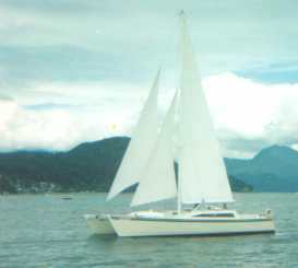 Canadian Meander under sail