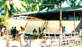 Ondina being built in Sri Lanka
