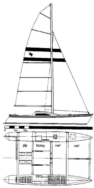 Skua sail plan drawing