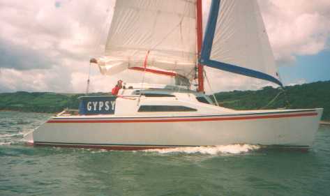 Gypsy sailing during the PBO boat test