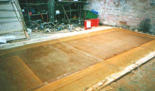 flat panel hull laid up
