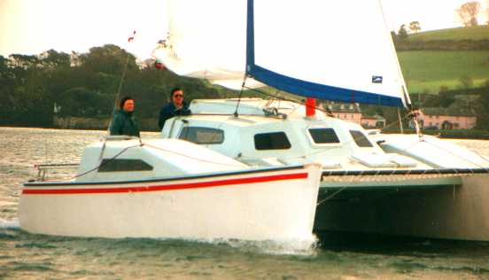 sailing at 7-8 knots on Gypsy's maiden sail