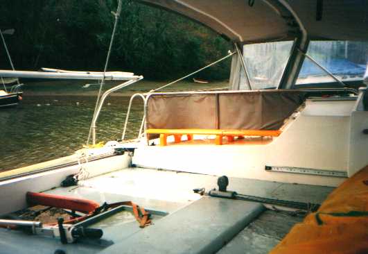 Soft top on Javelin looking aft