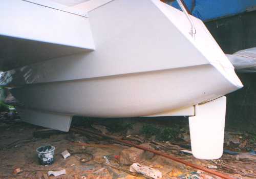 Scorpio rudder and keel
