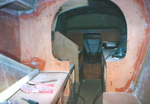 Scorpio interior under construction