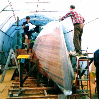 Sheathing a hull