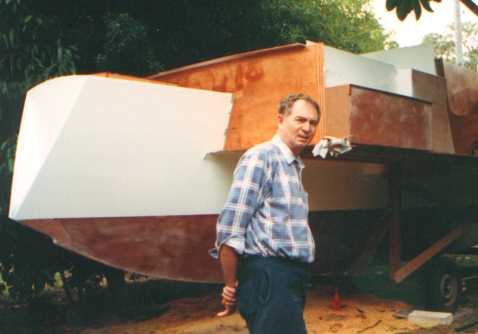 Finished hull from aft
