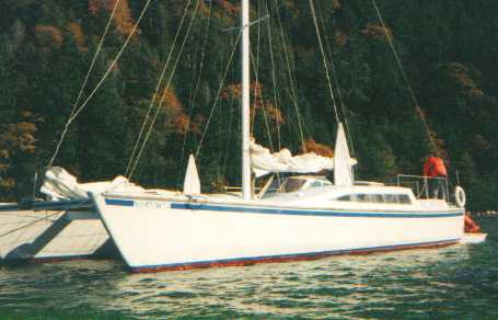 Canadian Meander at anchor