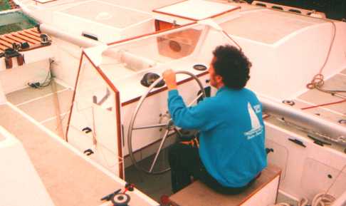 sitting at the aft wheel