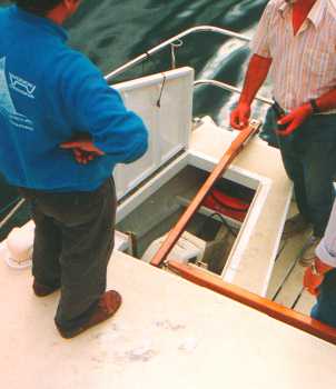 engine in a hull