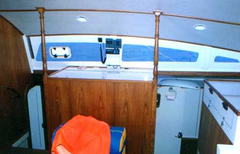 Chart table over heads compartment
