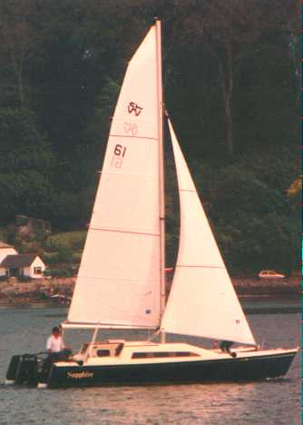Sapphire sailing to windward