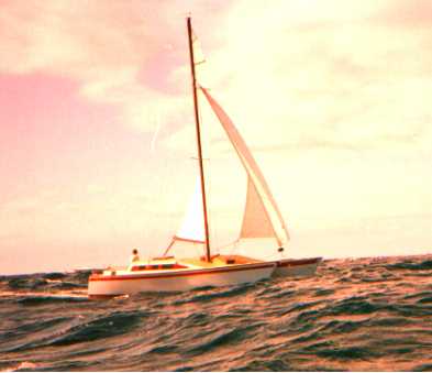 sailing in the Pacific