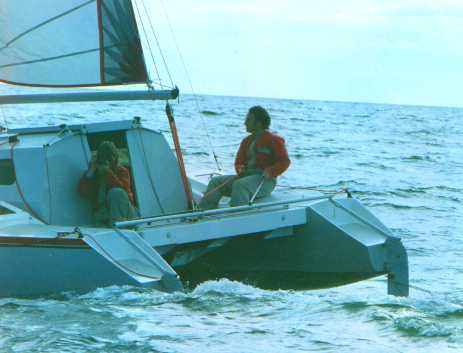 sailing at sea