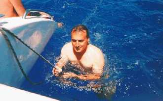 me swimming in mid Atlantic