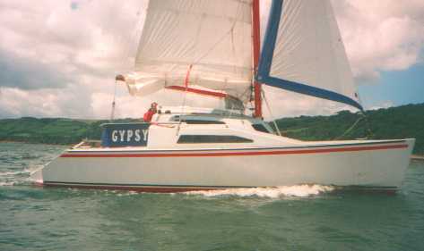 Gypsy sailing during the PBO boat test